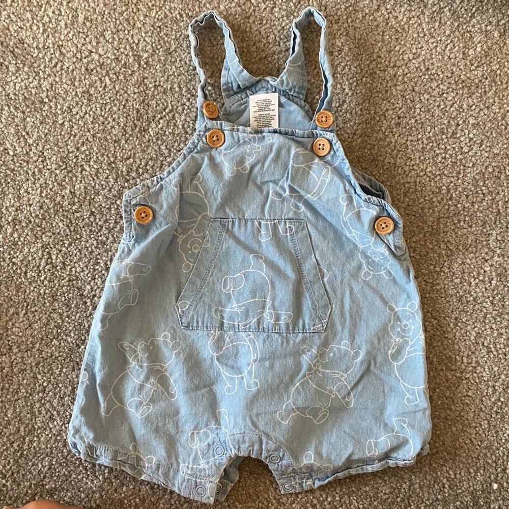 NWOT Disney Baby Boy Winnie the Pooh Overalls Blue |6-9 months